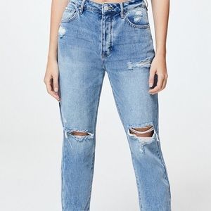 Distressed Mom Jeans